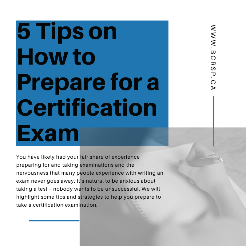 Five Tips on How to Prepare for a Certification Exam Board of